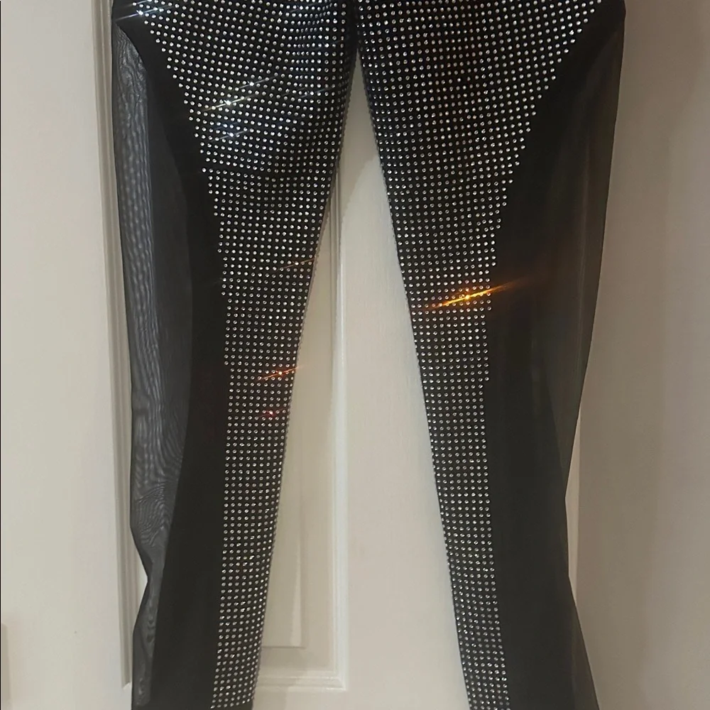 AKIRA Black Studded Skinny leggings - Picture 7 of 8